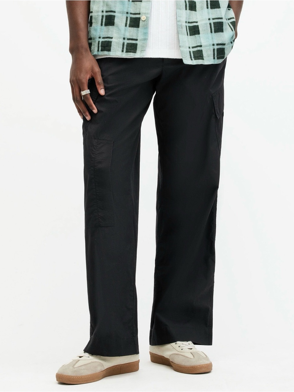 NEW NWT AllSaints Verge Cargo Pants Black 30 32 men’s
